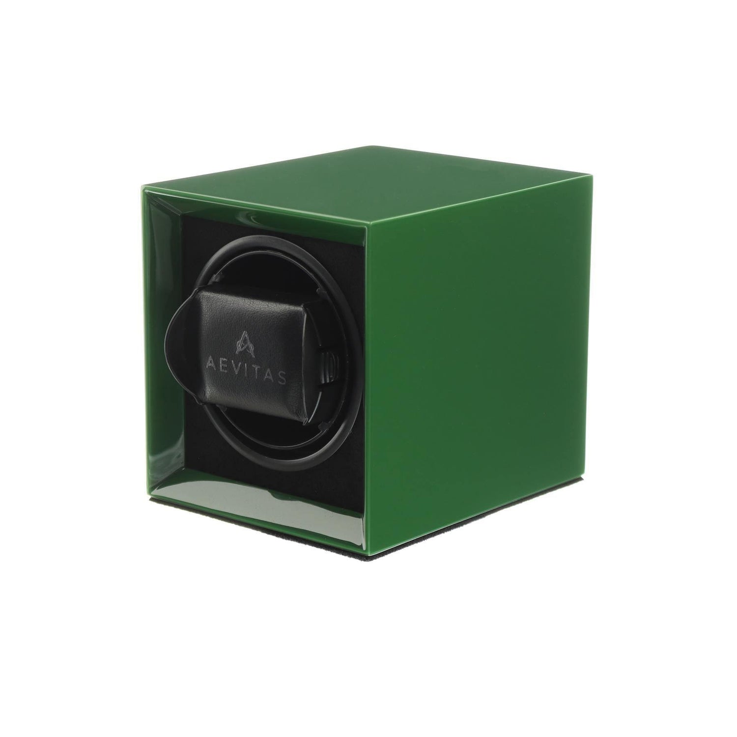 Watch Winder for 1 Automatic Watch in Green Mains or Battery by Aevitas