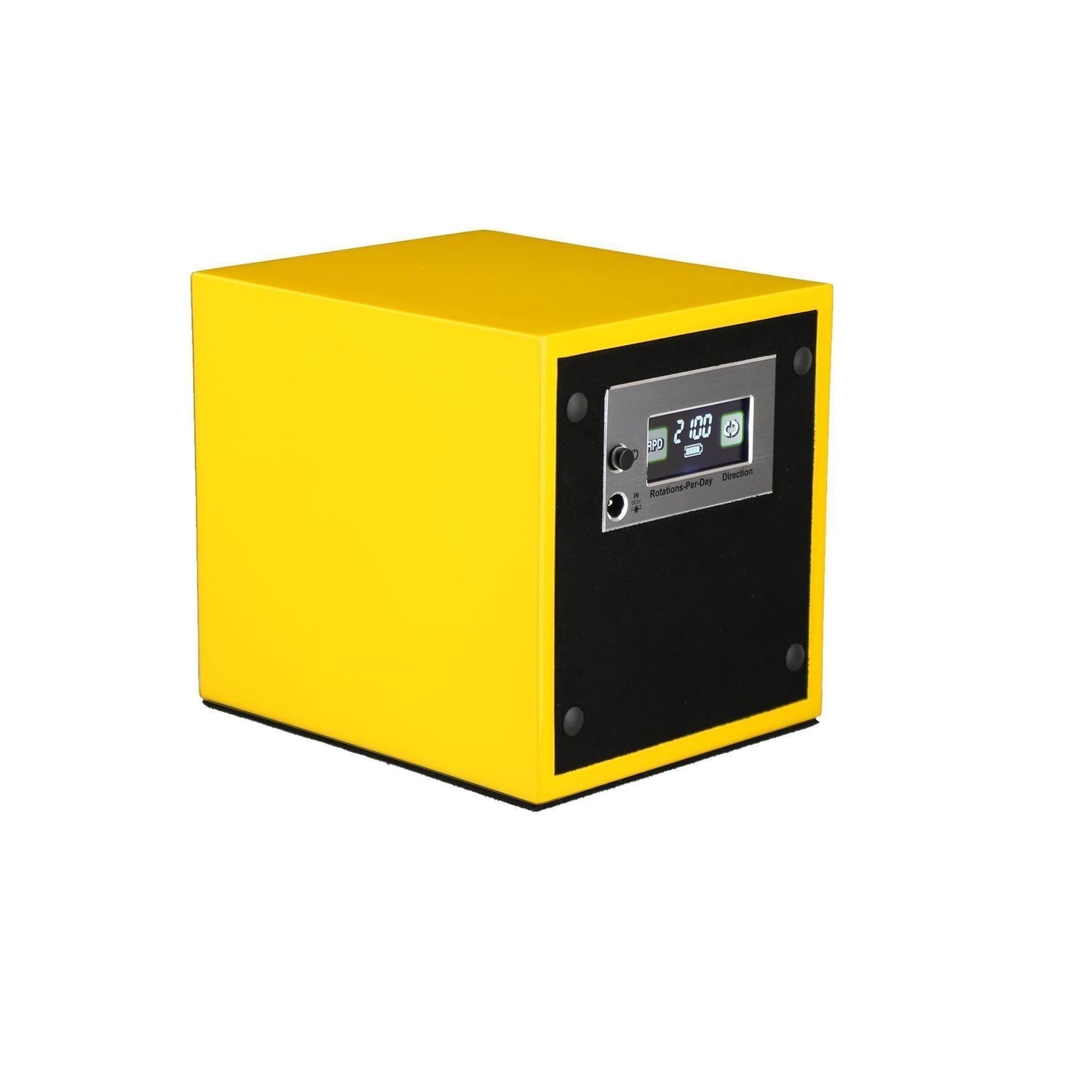 Watch Winder for 1 Automatic Watch in Yellow Mains or Battery by Aevitas