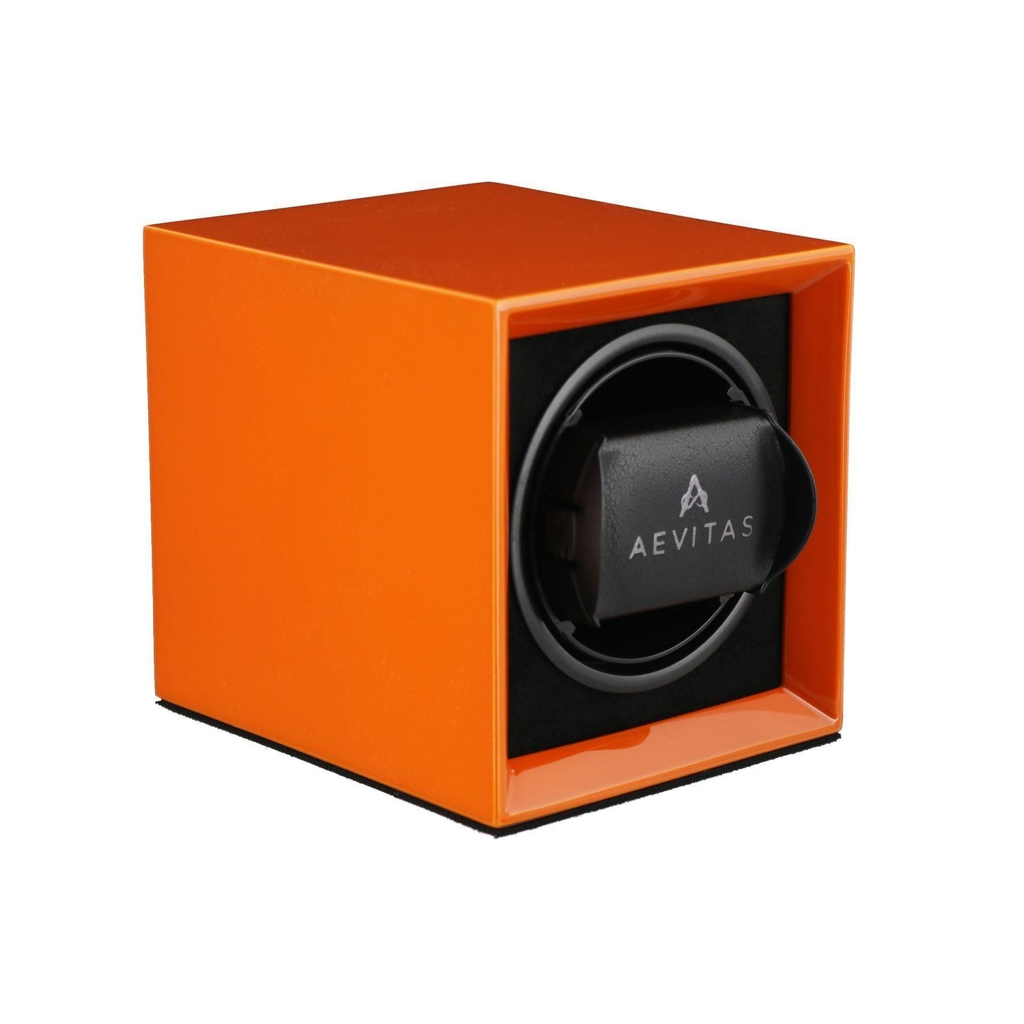 Watch Winder for 1 Automatic Watch in Orange Mains or Battery by Aevitas